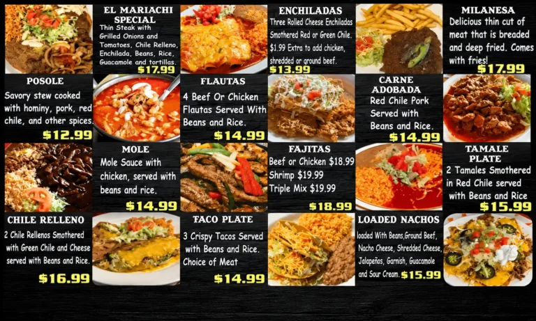 El Mariachi Restaurant Menu