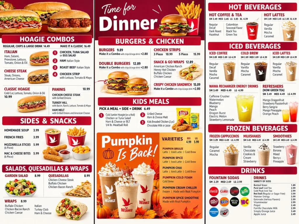 Wawa Menu
