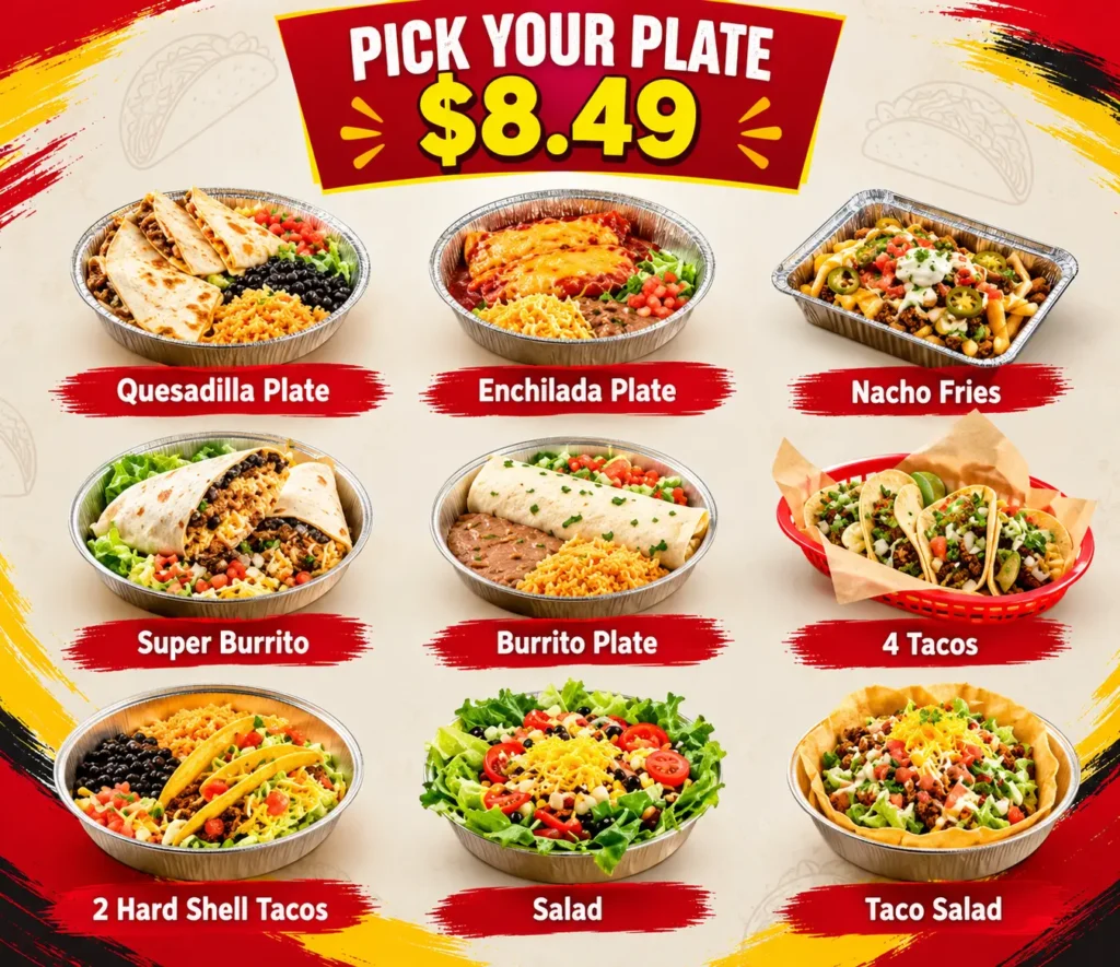La Hacienda Menu