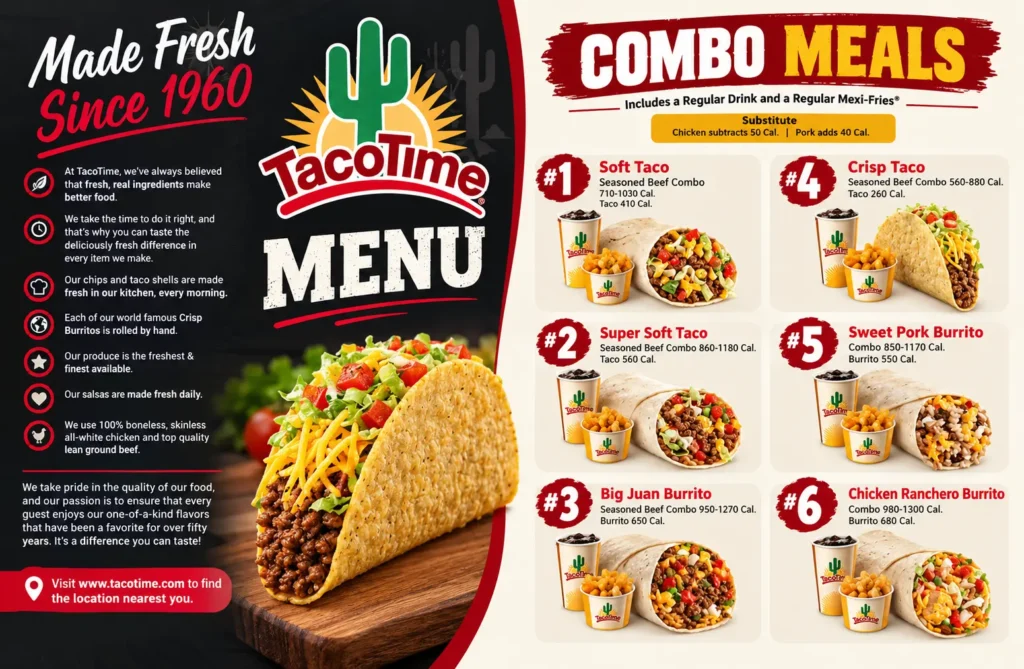 Taco Time Menu
