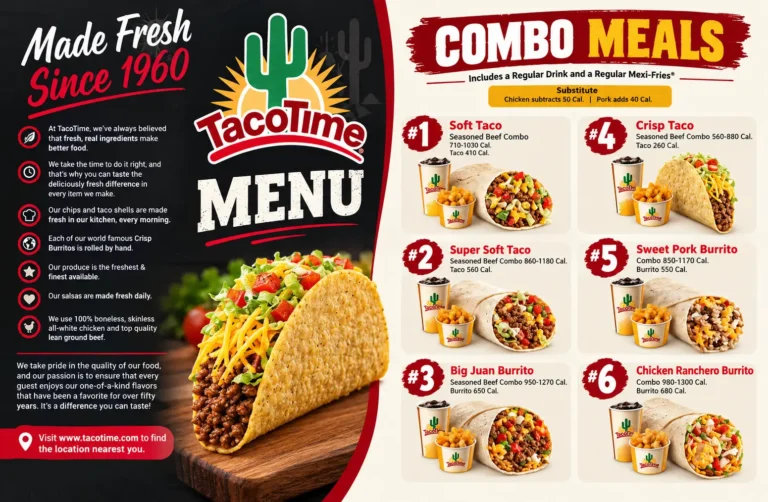 Taco Time Menu