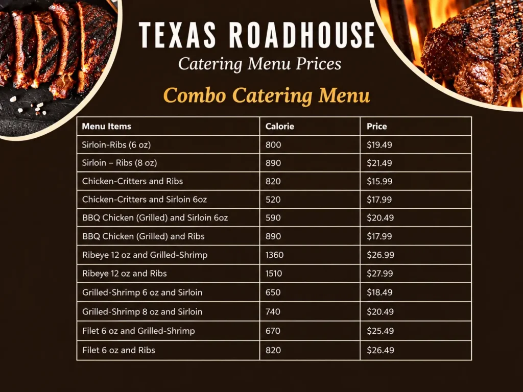 Texas Roadhouse Catering Menu